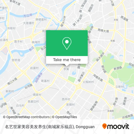 名艺世家美容美发养生(南城家乐福店) map