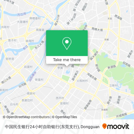 中国民生银行24小时自助银行(东莞支行) map