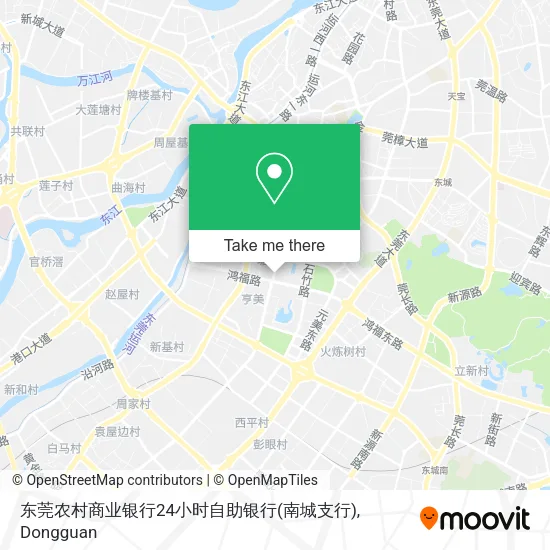 东莞农村商业银行24小时自助银行(南城支行) map