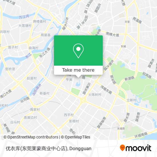 优衣库(东莞莱蒙商业中心店) map