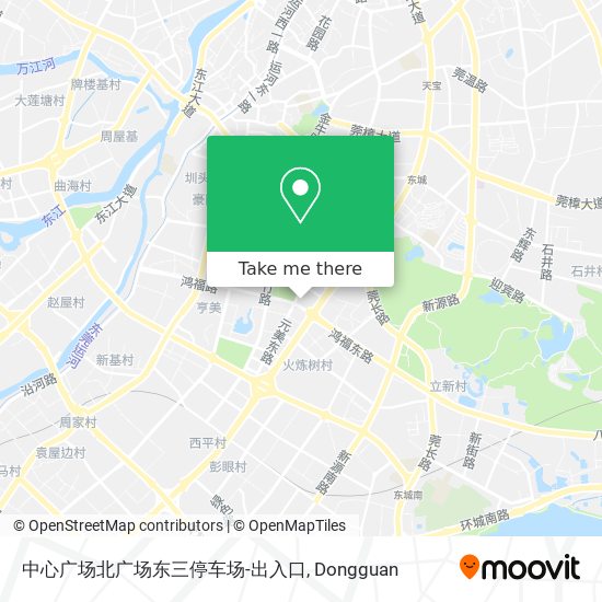中心广场北广场东三停车场-出入口 map