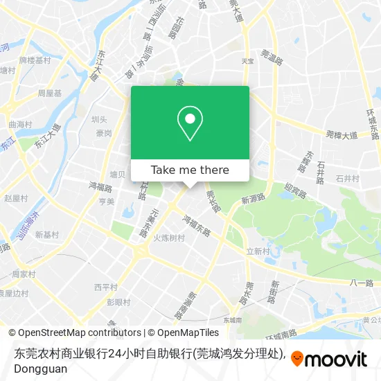 东莞农村商业银行24小时自助银行(莞城鸿发分理处) map