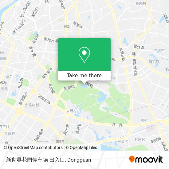 新世界花园停车场-出入口 map