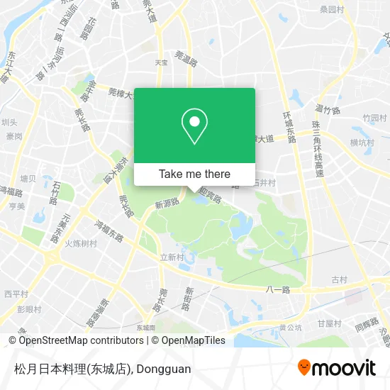 松月日本料理(东城店) map