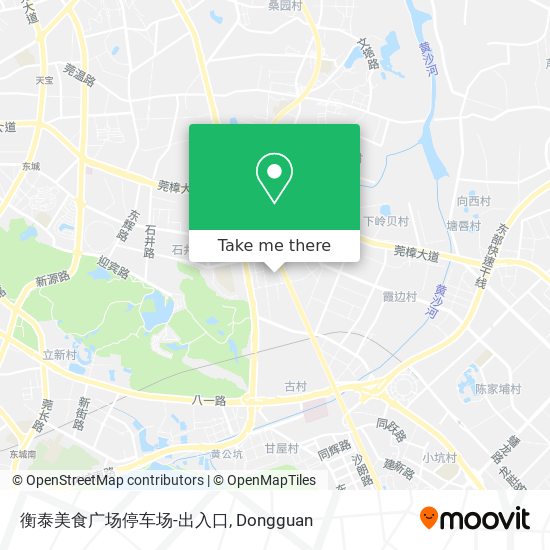 衡泰美食广场停车场-出入口 map