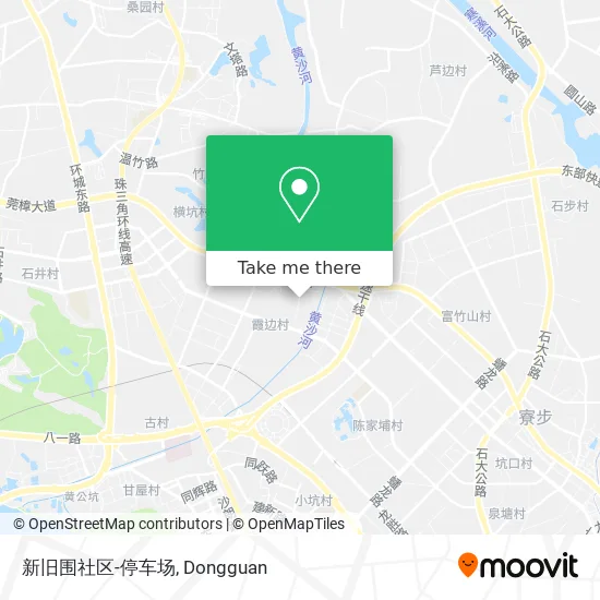 新旧围社区-停车场 map