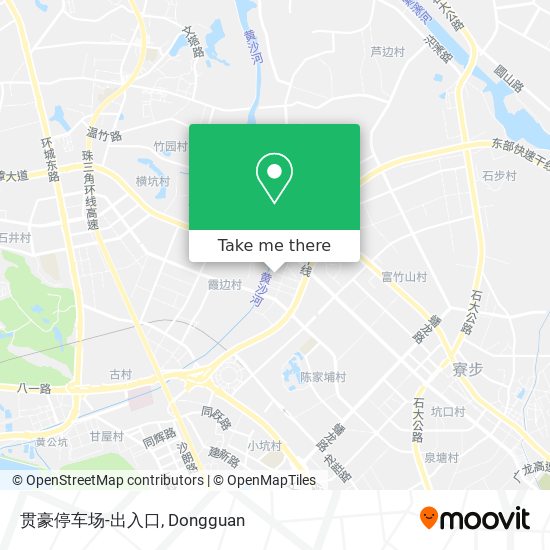 贯豪停车场-出入口 map