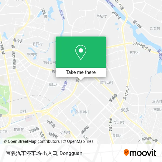 宝骏汽车停车场-出入口 map