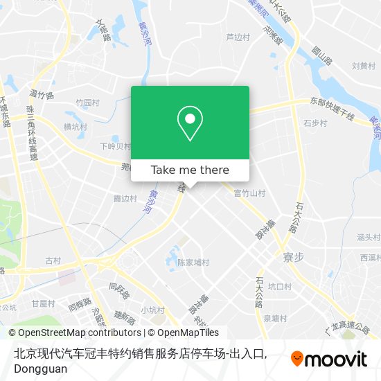 北京现代汽车冠丰特约销售服务店停车场-出入口 map