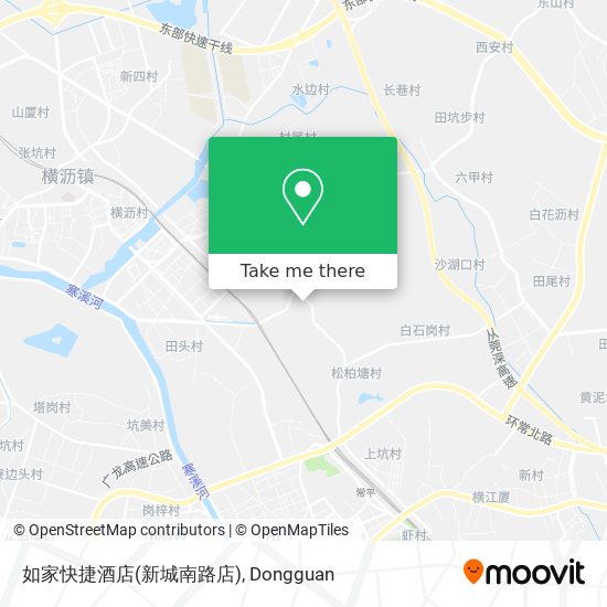 如家快捷酒店(新城南路店) map