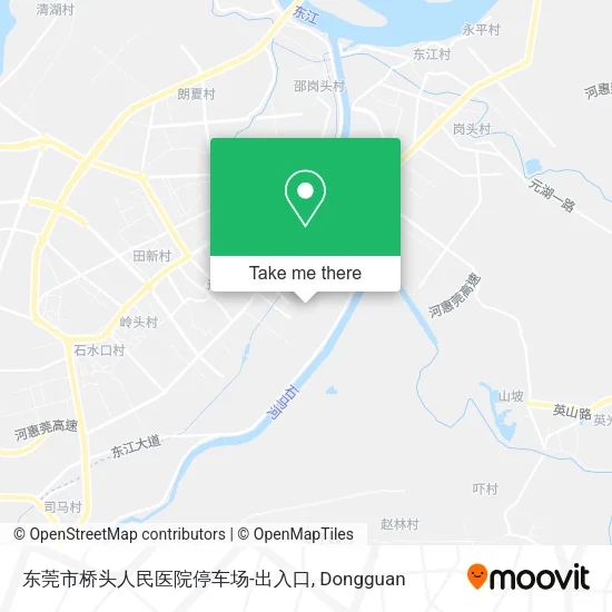 东莞市桥头人民医院停车场-出入口 map
