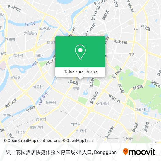 银丰花园酒店快捷体验区停车场-出入口 map