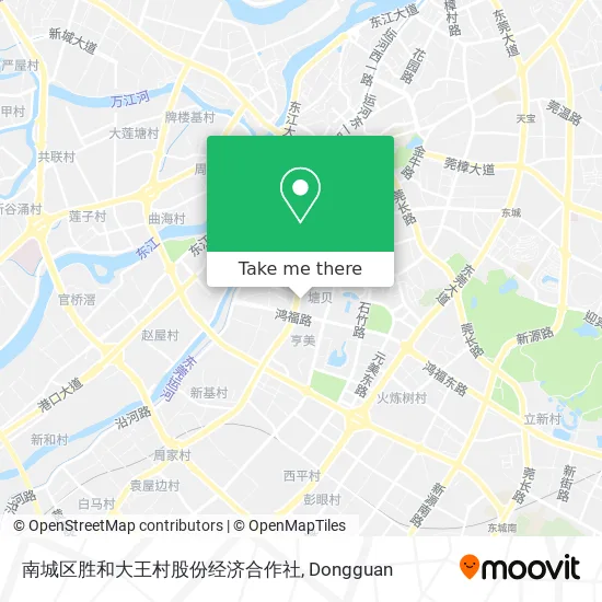 南城区胜和大王村股份经济合作社 map
