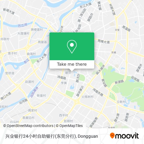 兴业银行24小时自助银行(东莞分行) map