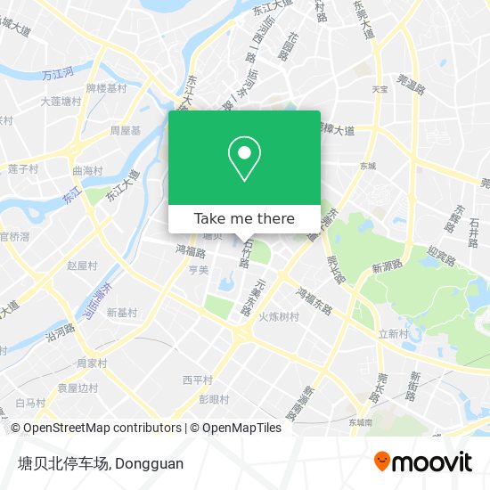 塘贝北停车场 map