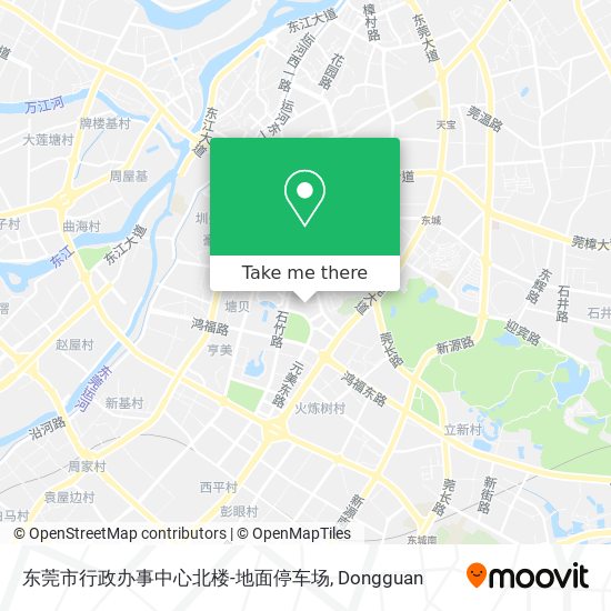 东莞市行政办事中心北楼-地面停车场 map