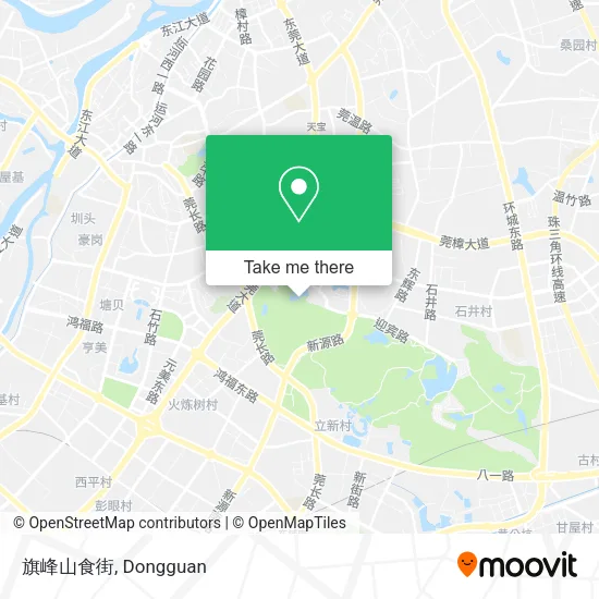 旗峰山食街 map