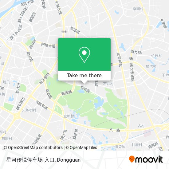 星河传说停车场-入口 map