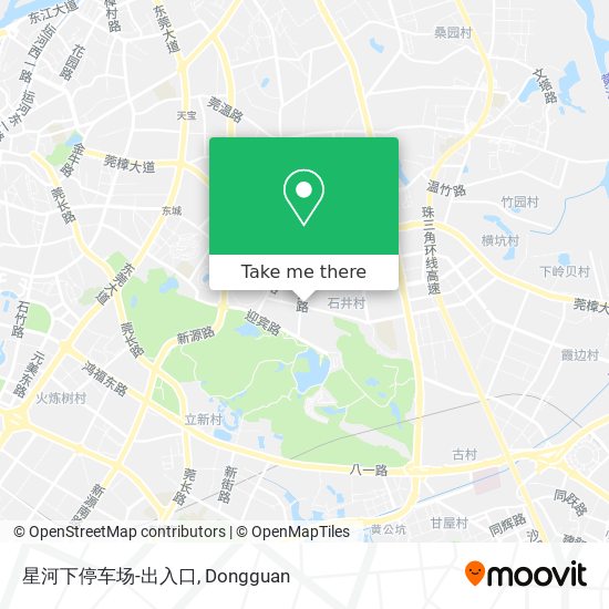 星河下停车场-出入口 map