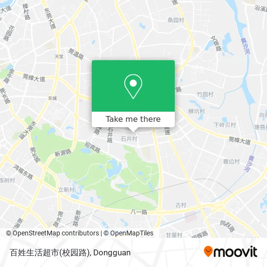 百姓生活超市(校园路) map