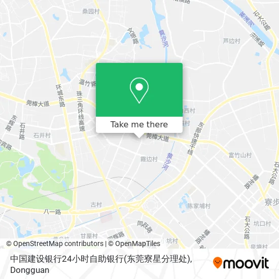 中国建设银行24小时自助银行(东莞寮星分理处) map