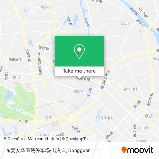 东莞友华医院停车场-出入口 map