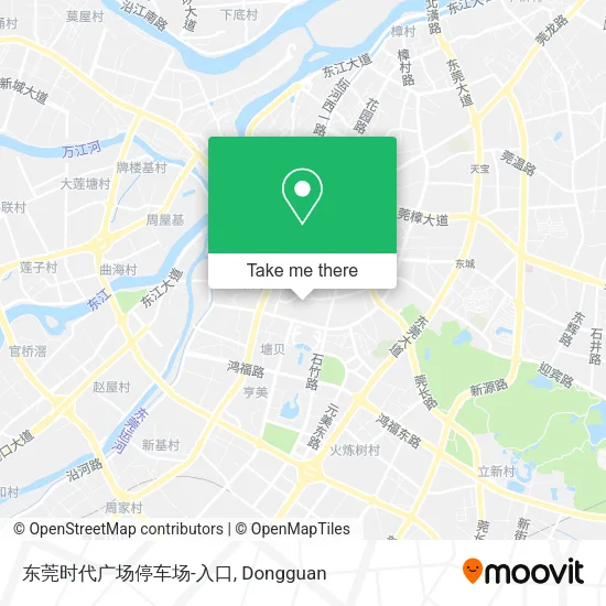 东莞时代广场停车场-入口 map