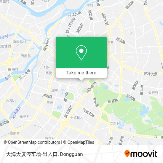 天海大厦停车场-出入口 map