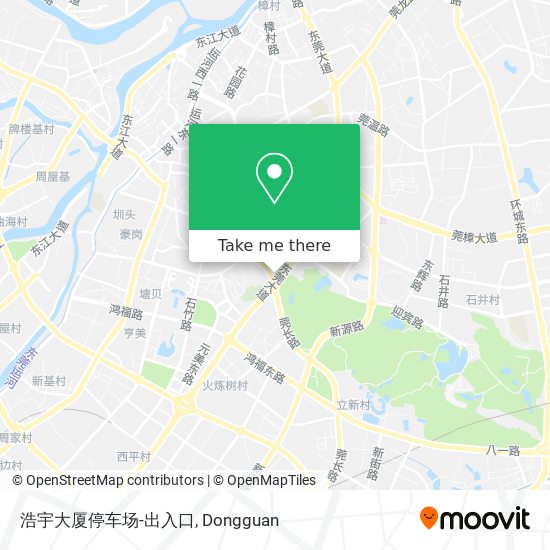 浩宇大厦停车场-出入口 map
