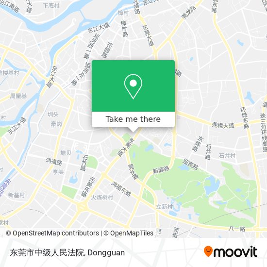 东莞市中级人民法院 map