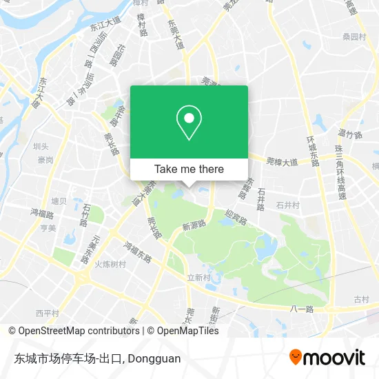 东城市场停车场-出口 map
