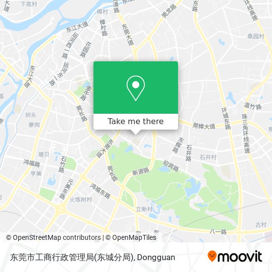 东莞市工商行政管理局(东城分局) map