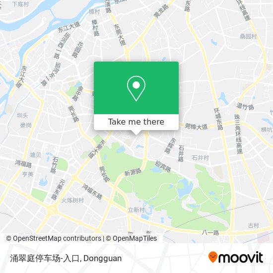 涌翠庭停车场-入口 map