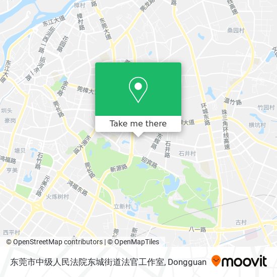 东莞市中级人民法院东城街道法官工作室 map