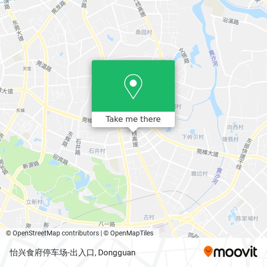 怡兴食府停车场-出入口 map