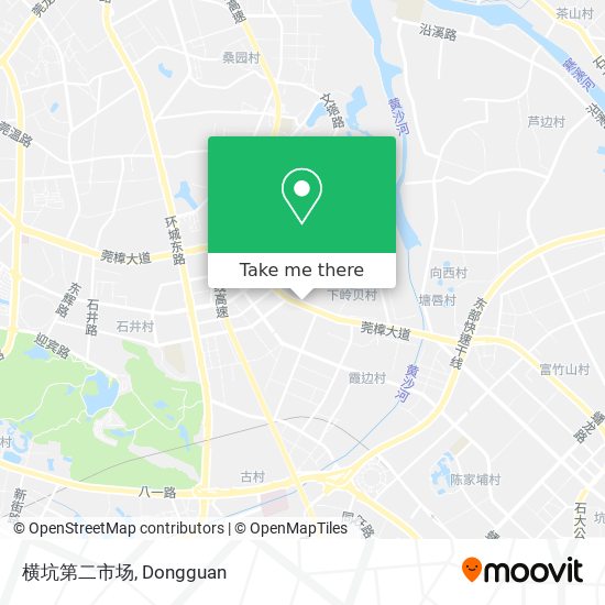 横坑第二市场 map