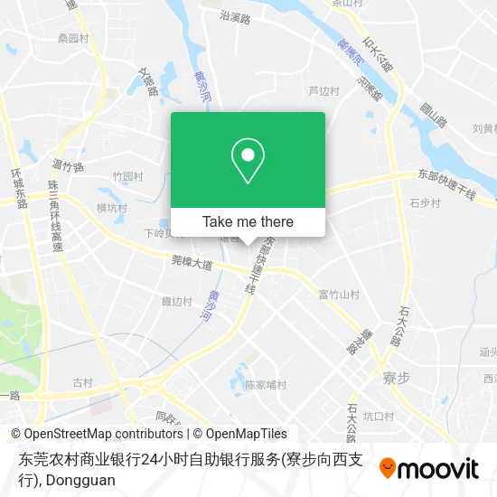 东莞农村商业银行24小时自助银行服务(寮步向西支行) map