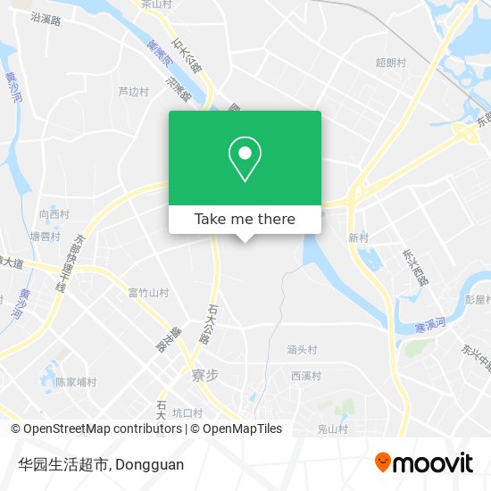 华园生活超市 map