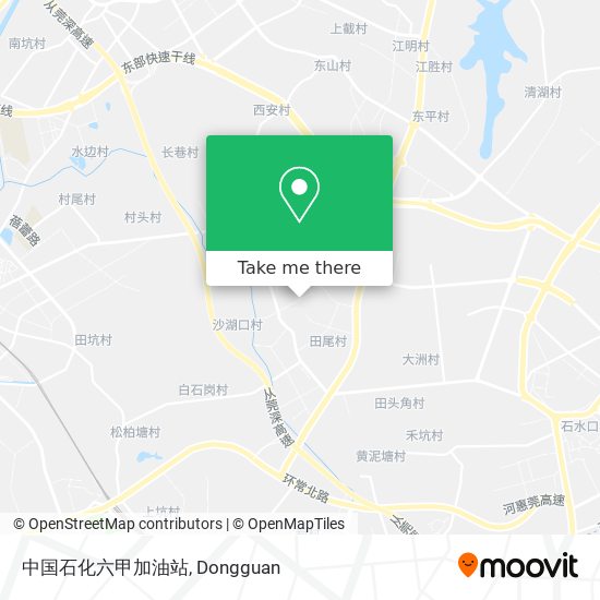 中国石化六甲加油站 map