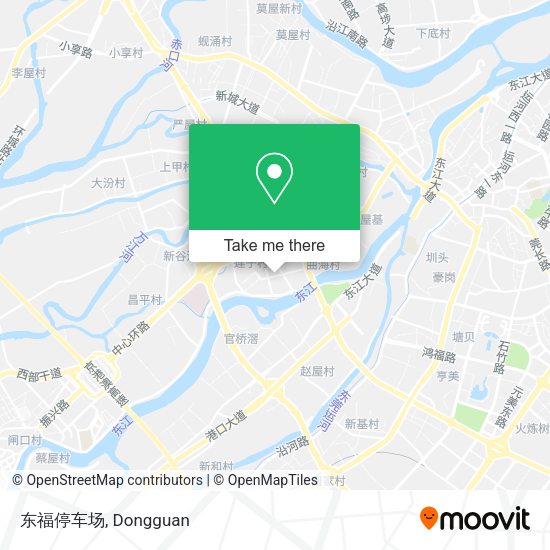 东福停车场 map