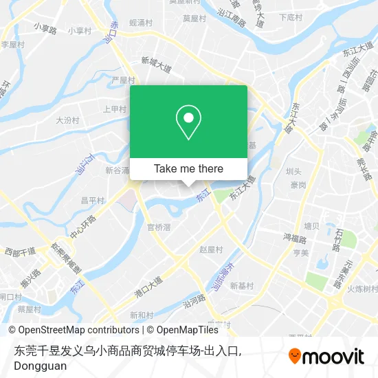 东莞千昱发义乌小商品商贸城停车场-出入口 map