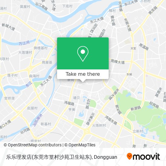乐乐理发店(东莞市篁村沙苑卫生站东) map