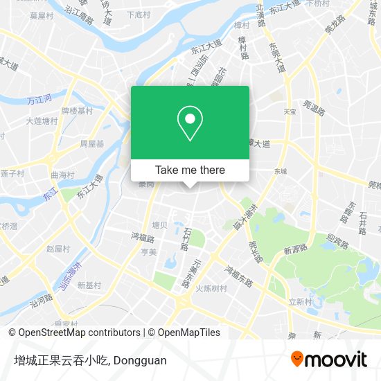 增城正果云吞小吃 map