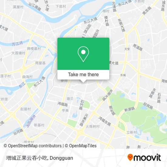 增城正果云吞小吃 map