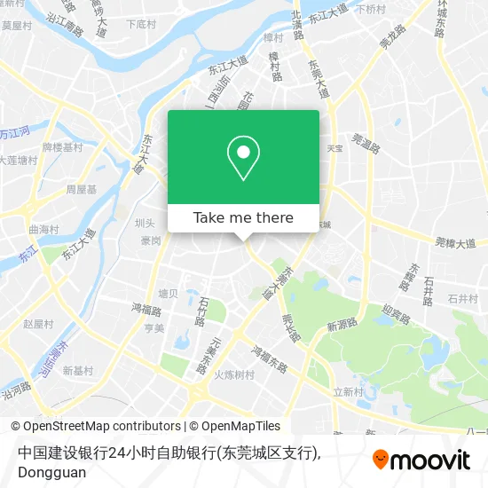 中国建设银行24小时自助银行(东莞城区支行) map