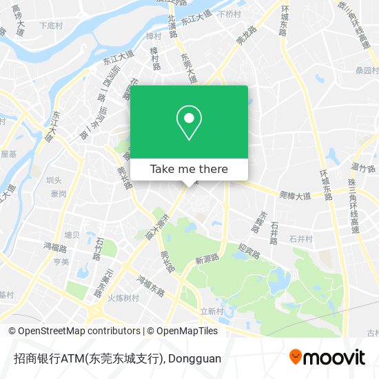 招商银行ATM(东莞东城支行) map