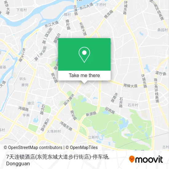 7天连锁酒店(东莞东城大道步行街店)-停车场 map