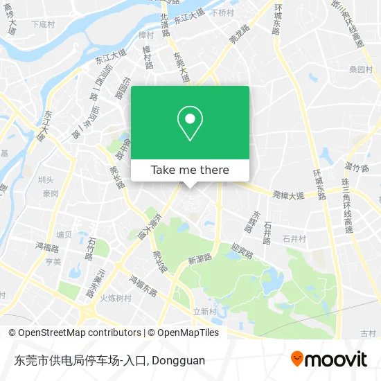 东莞市供电局停车场-入口 map