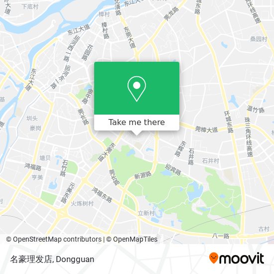 名豪理发店 map