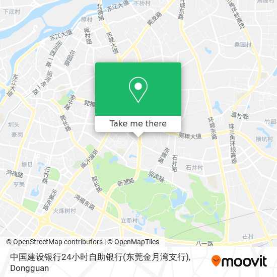 中国建设银行24小时自助银行(东莞金月湾支行) map